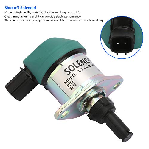 Solénoïde Kubota robuste 17208-60016 électrovanne moteur 12V - 7