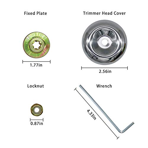 CZS 10\" x 80T Carbide Tip Brush Cutter Blades Premium Stainless Steel Trimmer Head with Universal Adapter Kit for Cutter, Trimmer, Weed Eater (2 Pack) - Thumbnail 2