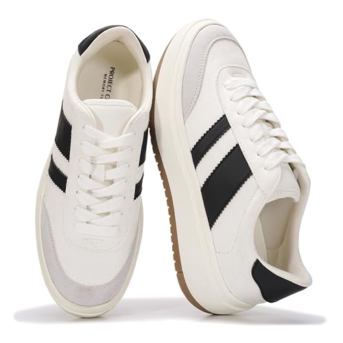 Project Cloud Platform Sneakers for Women - Lightweight Memory Foam Insole Womens Sneakers -...