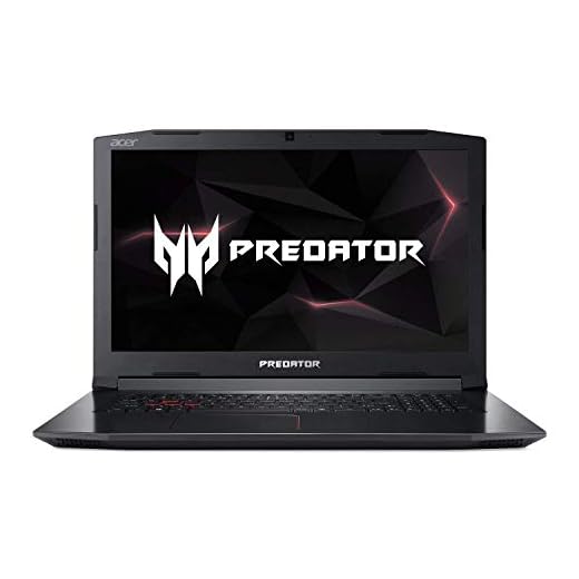 Acer Predator Helios 300 PH317-52-77A4 Gaming Laptop, Intel Core i7-8750H, GeForce GTX 1060 Overclockable Graphics, 17.3" 144Hz Full HD, 16GB DDR4, 256GB PCIe NVMe SSD, 1TB HDD, VR Ready