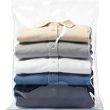 Extra Large Storage Bags - Zipper Seal, 3.1-mil Thick, Heavy Duty, 5 Gallon 18' x 24', Jumbo Plastic Bags for Clothes, Travel, Moving, Large Reusable Freezer Bags, BPA-Free (10 Count)