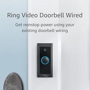 Ring Video Doorbell Wired (newest model), Use Two-Way Talk, advanced motion detection, HD camera and real-time alerts to monitor your front door (wiring required)