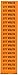 Voltage Marker, Legend "277 Volts", 1/2" Length x 2-1/4" Height, Pressure Sensitive Vinyl, Black on Orange