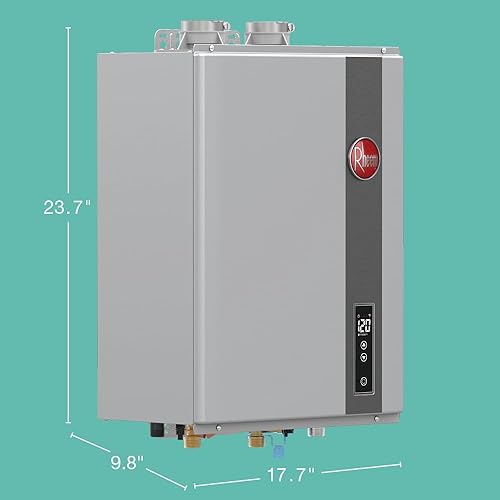 Miniatura 7 de Rheem RRTGH84DVLP3701172 Rheem RTGH Series 8.4 GPM 157,000 BTU 120 voltios residencial de propano líquido sin tanque calentador de agua de acero