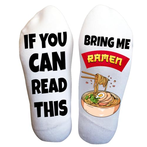 Ramen Noodle Socks – Funny Foodie Gifts for Men and Women