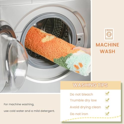 Image of AAZEEM Mat Rugs Non-Slip Abstract Bath Rugs Cute Mat Washable for Tube|Rectangular Door Mat for Home |Drawingroom |Easy Clean Indoor and Outdoor Floor Mat |Super Absorbent |White |16 inchx24 inch & 20 inchx32 inch |