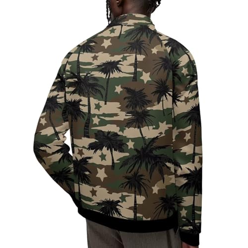 Image of Men's Lightweight Jackets Casual Full Zip Fleece Jacket Men Coats Fashion Long Sleeve Sweatshirt