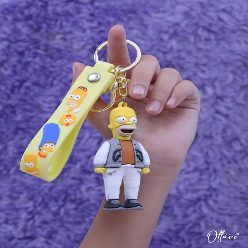 Image of OTTAVO Cute Cartoon 3D Silicone High -Quality PVC Material Keychain, Suitable for Boys and Girls - Pack of 1.