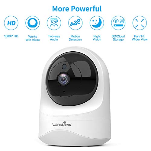 wansview Baby Monitor Camera, 1080PHD Wireless Security Camera for Home, WiFi Pet Camera for Dog and Cat, 2 Way Audio… - Image 3
