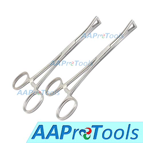 AAProTools Body Piercing Pennington Forceps Slotted & Unslotted 6