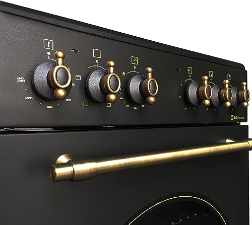 SOLTHERMIC COMBO PACK NEGRO RÚSTICO COCINA VTC con HORNO 50L 50X50 + CAMPANA DE 60 H60PR (3 fuegos, gran potencia de extración) - imagen 8