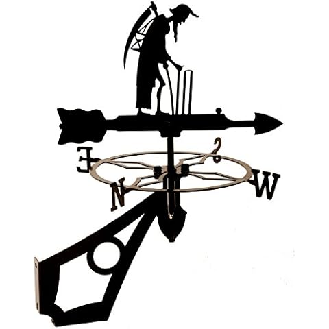 Dragon Laser Ltd., Father Time Decorative Weathervane, Lords, Cricket, WITH ANTI-RUST COATING** Cover