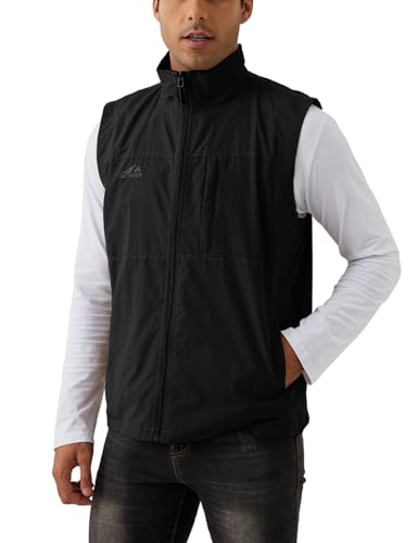 Image of Gihuo Men's Fishing Vest Utility Vest Casual Outdoor Quick Dry Safari Travel Golf Vest Work Vest