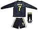 FCRM 2018/2019#7 Cristiano Ronaldo Kids Away Long Sleeve Soccer Jersey & Shorts Youth Sizes (Third (New), L (8-9 Ages))