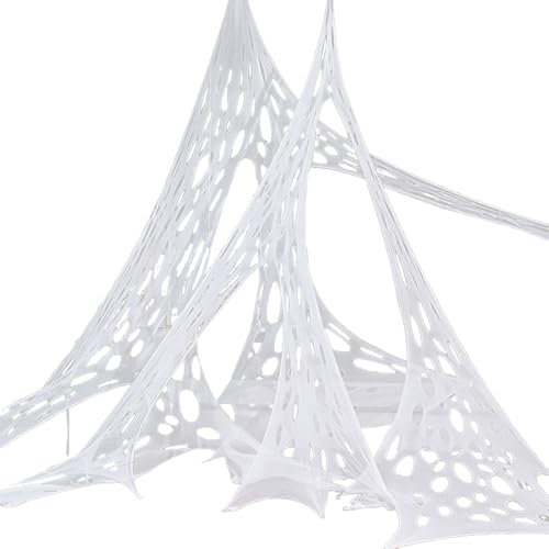 Gasa de Halloween – Tela espeluznante de Halloween, telón de fondo para cabina de fotos, suministros de terror para ramas, vallas, porche, patio, jardín, ventana