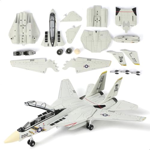 SEBUNAS F-14 Tomcat 3D Quick Build Model Kit – Fighter Jet Aircraft Puzzle, Precision DIY Military Aircraft...