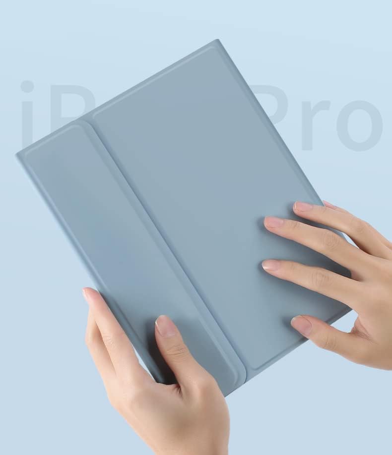 Keyboard Case for iPad A16 11th Gen 11 inch 2025, iPad 10th Generation 10.9 inch 2022, Magnetic Detachable Bluetooth Round Key Color Keyboard Cover (Misty Blue) - Image 7