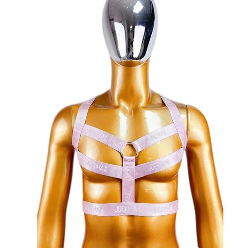 JOCKMAIL Men's Body Chest Harness Jockstrap Underwear Set Elastic Waistband Mens Jock Strap with Body Chest Harness2