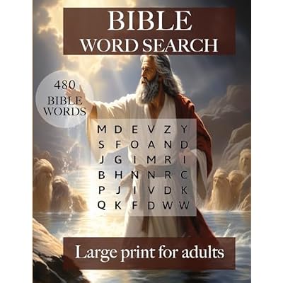 BIBLE WORD SEARCH puzzle for teens and seniors.