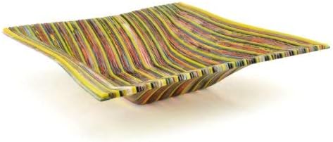 Fusions of Glass Britney 11.5-inch Square Bowl