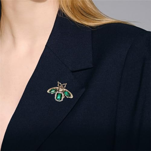 Image of Rhinestone Brooch Pins for Women, Vintage Crystal Enamel Brooches, American Flag Pin Patriotic Lapel Pins Gift for Suit Clothes Bag Accessories