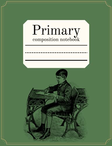 Primary Composition Notebook: Draw and Write Story Journal, Vintage Green Schoolboy