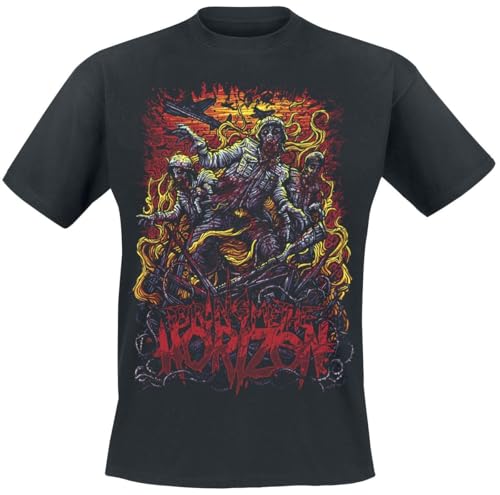 Bring Me The Horizon Zombie Army Homme T-Shirt Manches Courtes Noir L