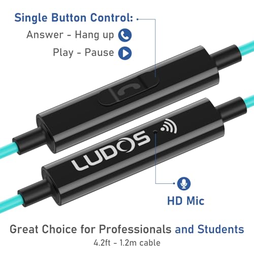 Image of LUDOS Clamor USB C Headphones for iPhone 17 16 15 Pro Max Plus Air iPad Pro, 5 Years Warranty, USB-C Earbuds for Samsung Galaxy S26 S25 S24 S23 Ultra S22 S21 FE S20 A55 A54 A53, USB Type C Earphones