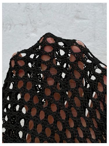 Image of Verdusa Women's Oversized Summer Cardigan Lightweight Sweater Crochet Knit Beach Cover Up Spring Vacation Outfits