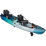 Old Town Ocean Kayak Malibu Pedal T 2 Person Sit-on-Top Recreational Pedal Kayak, 13 ft 6 in, Horizon