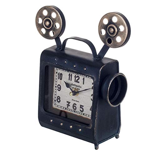 BY SIGRIS Signes Grimalt Orologio da tavolo | Orologio da tavolo a forma di fotocamera – 24 x 8 x 20 cm