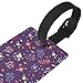 Cute and Fashionable Floral Seamless Pattern Luggage Tags for Suitcases Travel Tags ID Labels for Women Men Travel Bag Luggage Accessories