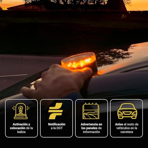 Miniatura 5 de Hella - V-16 Luz De Emergencia V16 Con Geolocalización, Exigible A Partir De 2026, Baliza Conectada Con Dgt 3.0, Señal V-16, Luz Luminosa Para Coches, Aviso De Ubicación