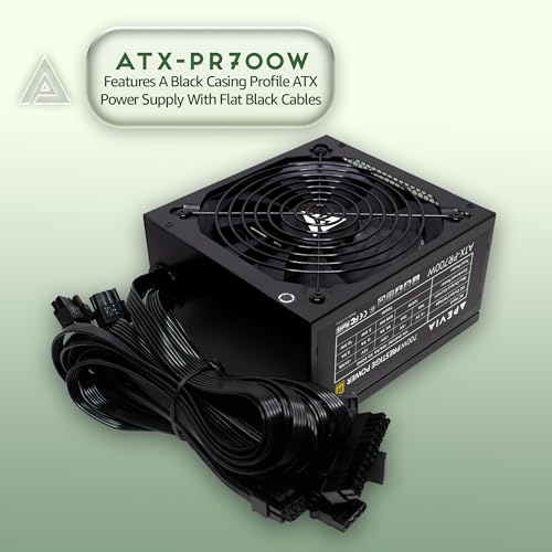 Image of Apevia ATX-PR700W Prestige 700W 80+ Gold Certified, ATX Active PFC, DC to DC Converter Design 135mm Silent Fan, RoHS Compliance, ATX Gaming Power Supply