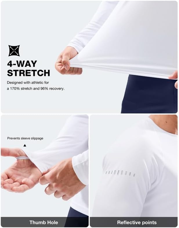 Men's Sun Protection Long Sleeve Shirts UPF 50+ - Image 6