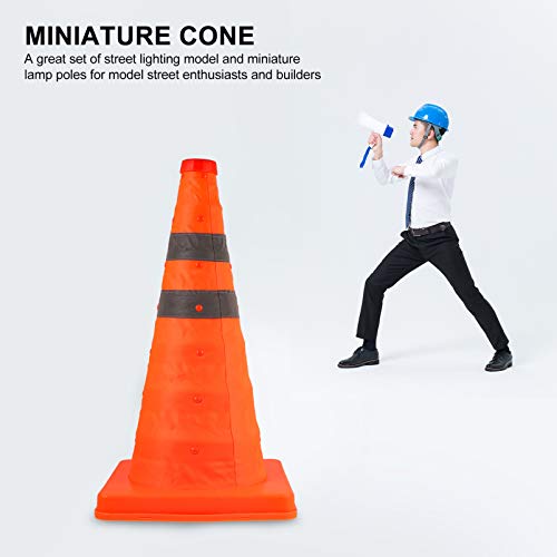 Mini cones esportivos de 45 cm Scicalife, cones de estrada, cones de trânsito dobráveis multiuso, co