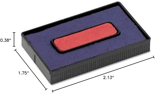 Almohadilla de tinta de repuesto 2000 Plus 061797-S200 RojoAzul