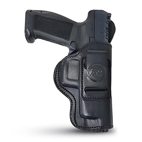 Genuine Leather Iwb Holster for Canik TP9 SFX - for Tactical Handgun - Leather Concealed Carry Holster - Comfortable Appendix Everyday Carry - Maxx Carry Holsters