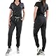 B-well Ricci Medizinische Schlupfhose Jogger 7 Taschen mit elastischem Bund und Gesäßtaschen Krankenhaus Uniformhose Anti-Falten mit Elasthan (Graue Melange, M)