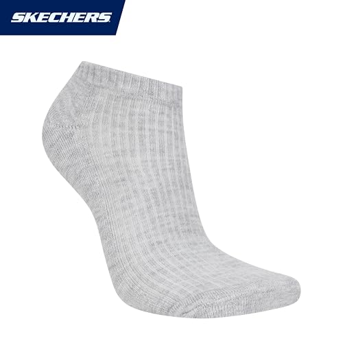 Image of Skechers Women's 10-pack Half Terry Classic Low Cut Socks, Comfort-fit & Cushioned Footbed