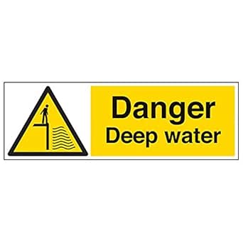 No Diving Sign 150 X 200 Mm / 1mm Plastic / No Fixings