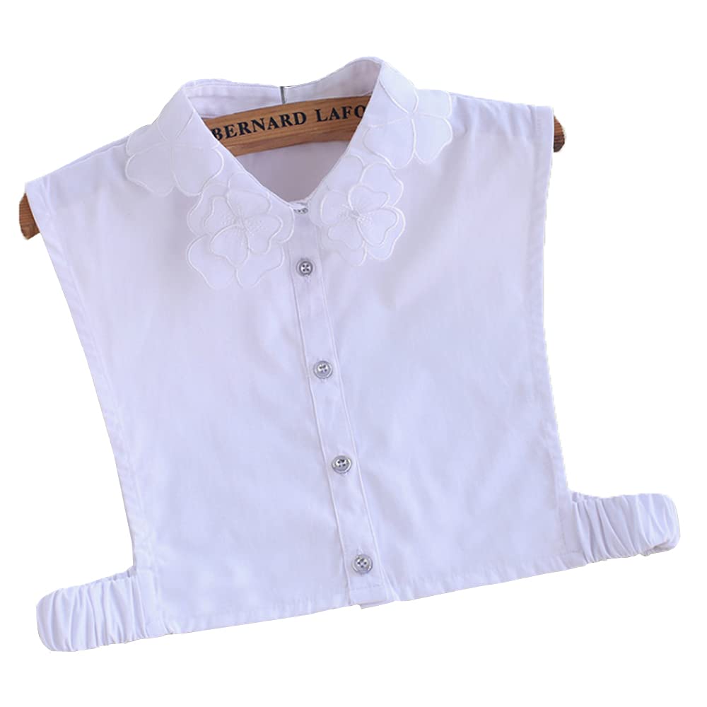 Elegtiskas Half Shirt Blouse Collar Detachable Fake Faux Dickey Collar