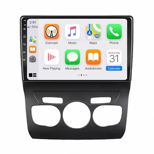 CarPlay Inalámbrico para Citroen C4: Radio 2 DIN con Pantalla Táctil Incell para Viajes