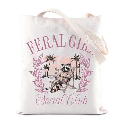 Sac fourre-tout raton laveur en toile imprimée pour l'été et la plage