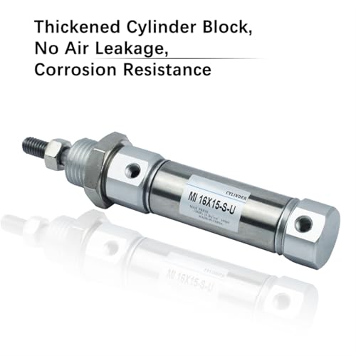 Cilindro neumático pequeño MI de 12mm de diámetro para automatización lineal 6