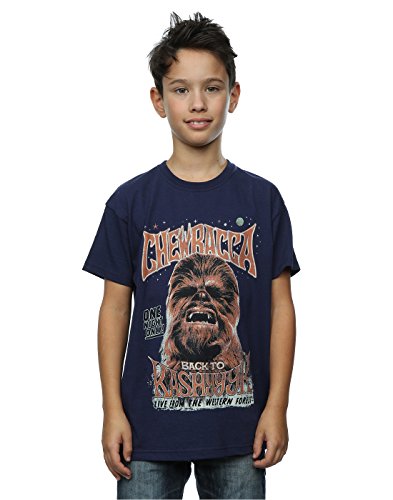 Star Wars nios Chewbacca Rock Poster Camiseta 5-6 Years marino oscuro
