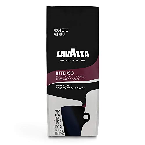 Lavazza Intenso Ground Coffee Blend, Dark Roast, 12 Ounce