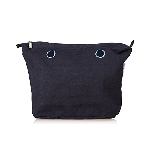 O bag COMPLEMENTOS: BOLSA INTERIOR DE ALGODON NEGRO MINI