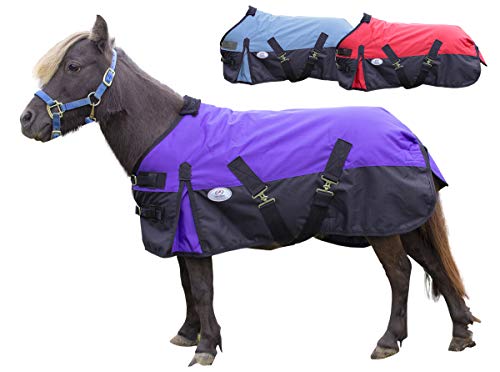 Derby Originals 600D Medium Weight Mini Horse and Pony Turnout Blankets with Warranty