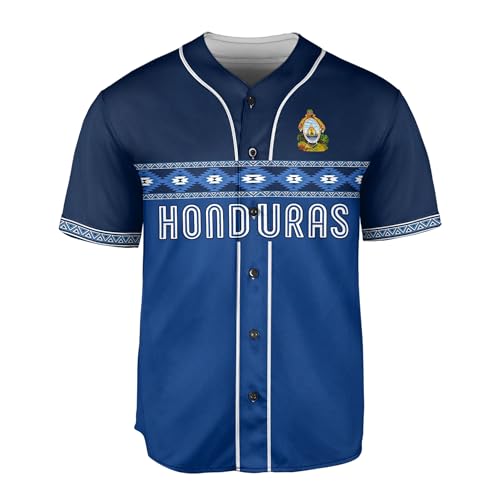 Jersey personalizado de béisbol Honduras para hombre, camiseta de béisbol Honduras miniatura 4
